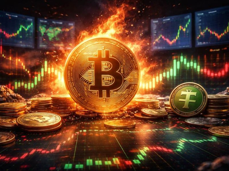 بازار رمزارزها در فاز تردید؛ تثبیت بیتکوین و رشد دوباره تتر