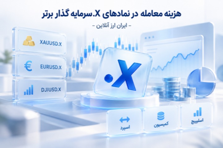 هزینه معامله در نمادهای .X سرمایه گذار برتر